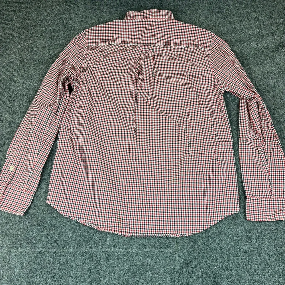 Ralph Lauren Red, White & Navy Gingham Button-Down Shirt